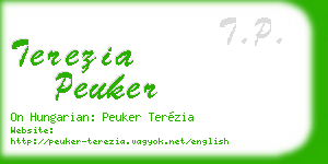 terezia peuker business card